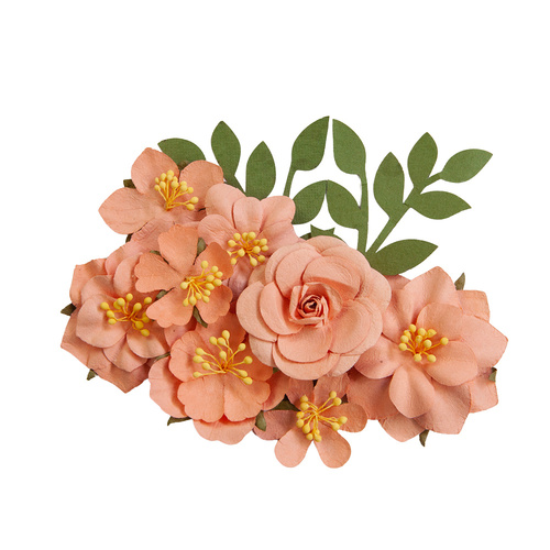 Prima Painted Floral Orange Blossom Flowers