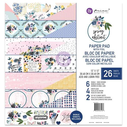 Prima Spring Abstract 12" Paper Pad