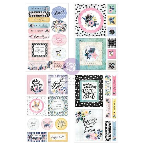 Prima Spring Abstract Cut-Out & Sticker Sheets