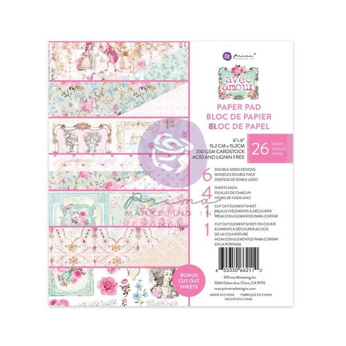 Prima Avec Amour 6" Paper Pad