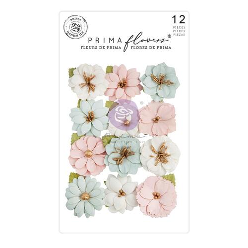 Prima Love Notes Fourteen Mulberry Paper Flowers