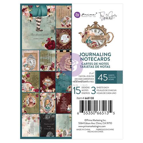 Prima Lost in Wonderland 3x4 Journaling Notecards