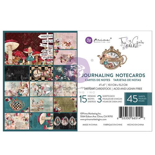 Prima Lost in Wonderland 4x6 Journaling Notecards