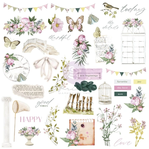 Prima Serene Petals - Vintage Flutter Ephemera