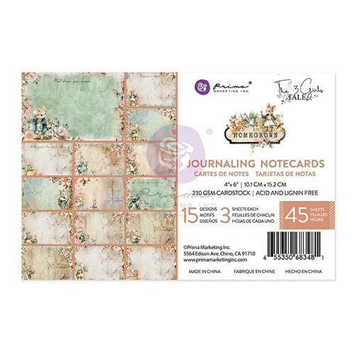 Prima Homegrown - 4x6" Journaling Cards