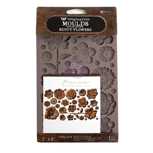 Finnabair Imaginarium Decor Mould - Rusty Flowers