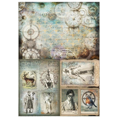 Finnabair A3 Decoupage - Steam & Frost