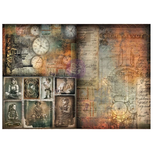 Finnabair A3 Decoupage - Time Travellers