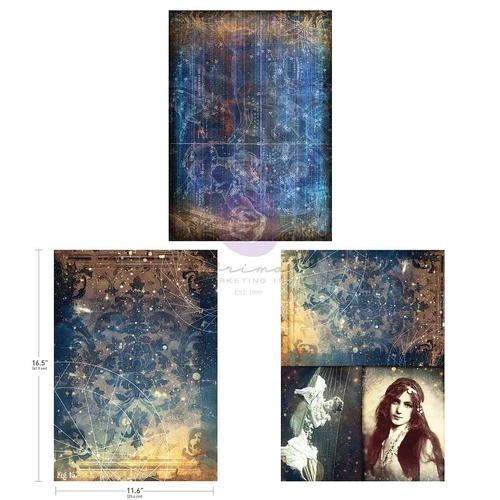 Finnabair Art Alchemy A3 Decoupage Pack - Nightdreaming 3pk