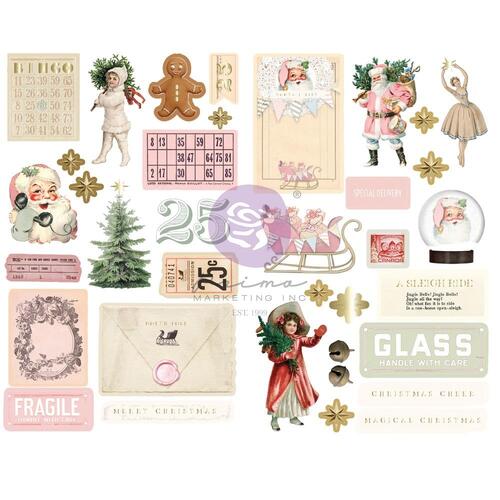 Prima Christmas Market Chipboard Stickers