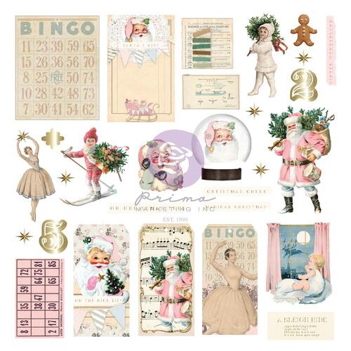 Prima Christmas Market Joyful Cardstock Ephemera