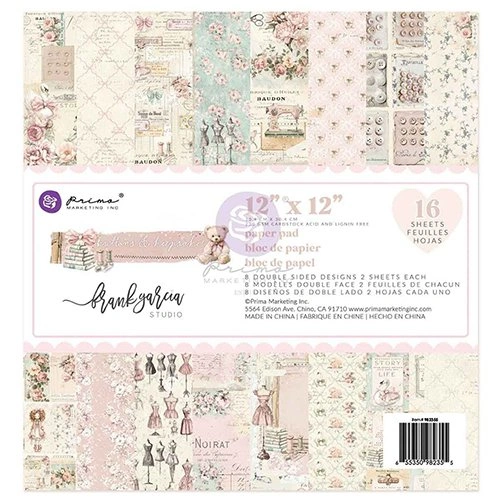 Prima Buttons & Keepsakes - 12x12" Paper Pad