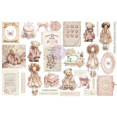 Prima Buttons & Keepsakes - Ephemera : Quilted Memories