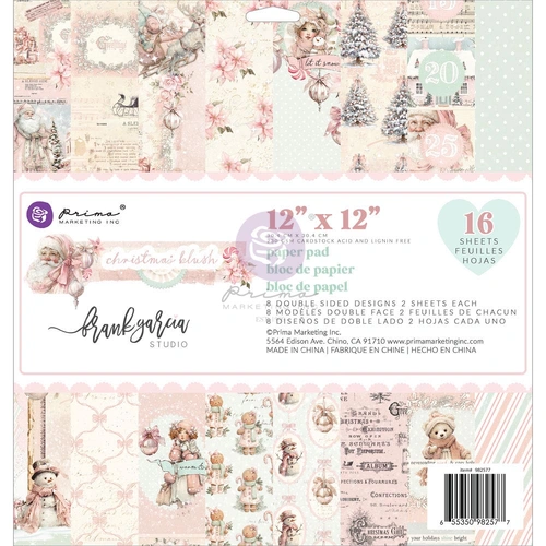 Prima Christmas Blush - 12x12 Paper Pad