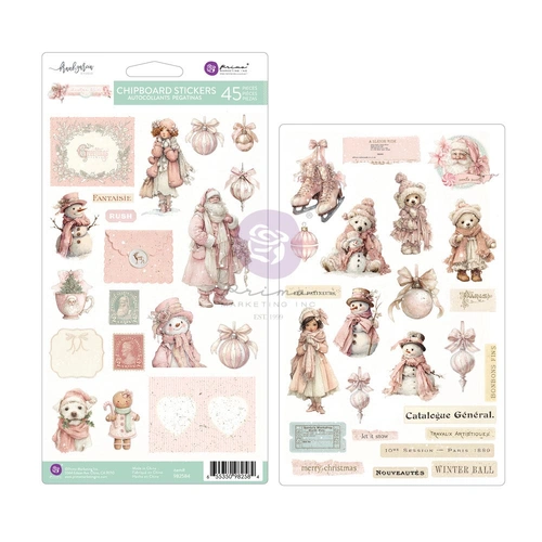 Prima Christmas Blush - Chipboard Stickers