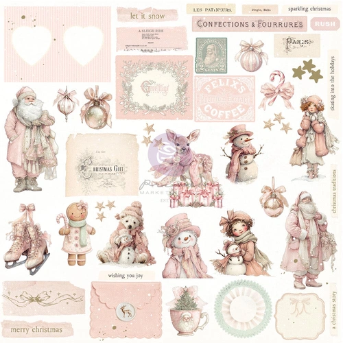 Prima Christmas Blush - Ephemera : Frosty Memories