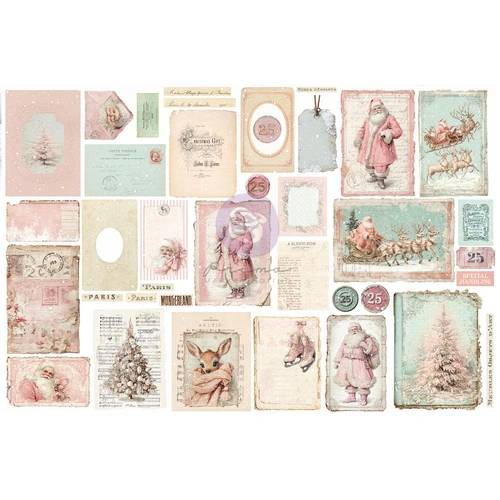 Prima Christmas Blush - Ephemera : Junk Journal Kit