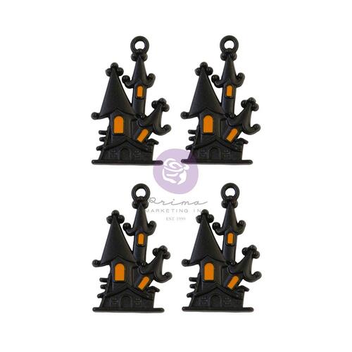 Prima Thirty-One Matte Haunted House Metal Charms
