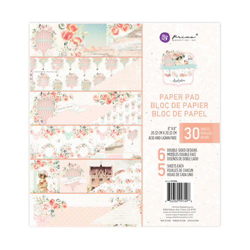 Prima Peach Tea 8" Paper Pad