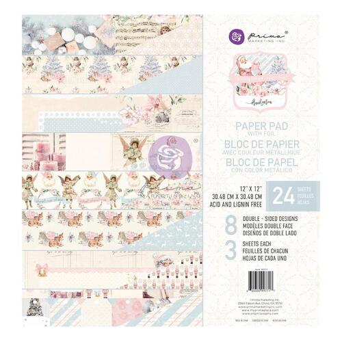 Prima Christmas Sparkle 12" Paper Pad