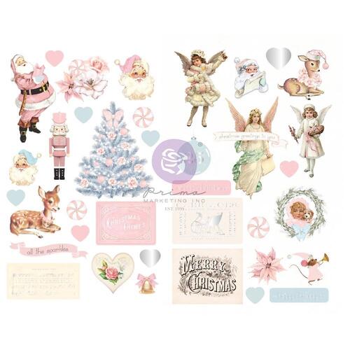 Prima Christmas Sparkle Chipboard Stickers 
