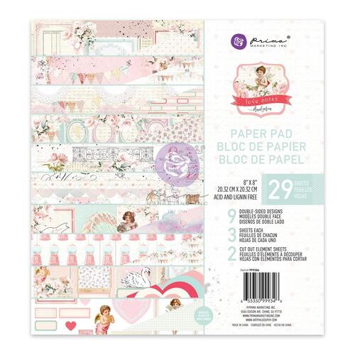 Prima Love Notes 8" Paper Pad