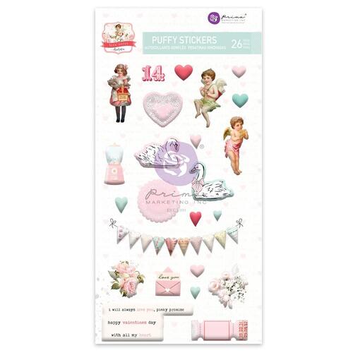 Prima Love Notes Puffy Stickers