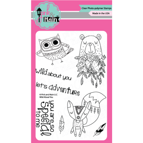 Pink & Main Clear Stamp 4x6" Wild About You