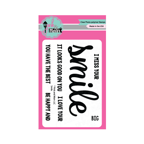 Pink & Main Stamp Set 3x4" Smile