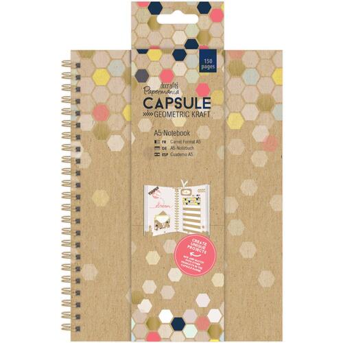 Papermania Geometric Kraft A5 Notebook