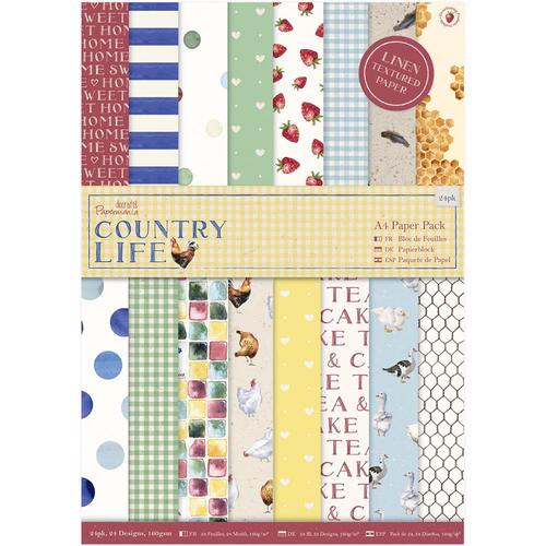 Papermania Country Life A4 Paper Pack