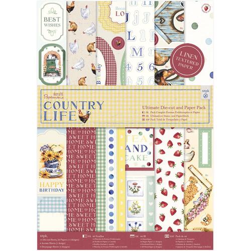 Papermania Country Life Ultimate A4 Die-Cuts & Paper Pack