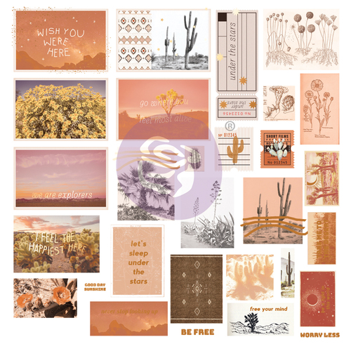 Prima Golden Desert Ephemera Die Cuts