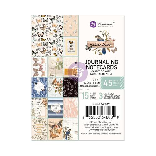 Prima Nature Lover 3x4" Journaling Cards Pad