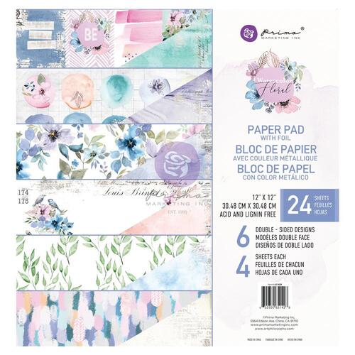 Prima Watercolor Floral 12" Paper Pad