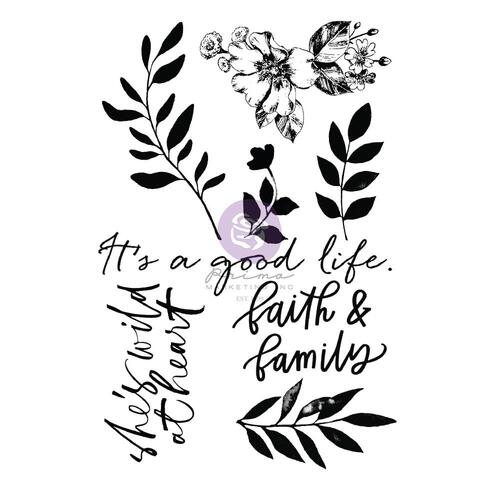 Prima Watercolor Floral Stamp