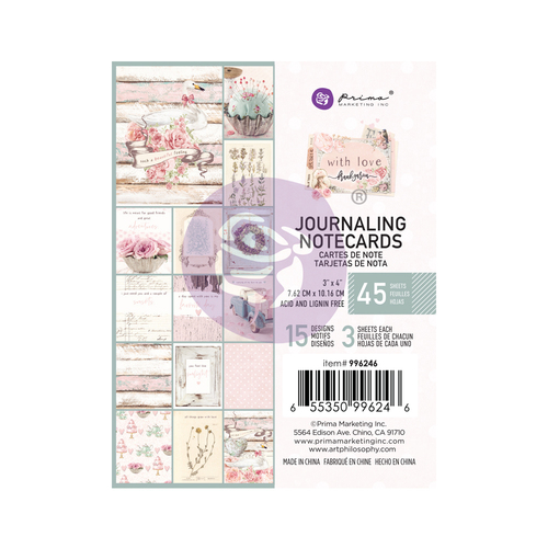 Prima With Love 3x4" Journaling Cards