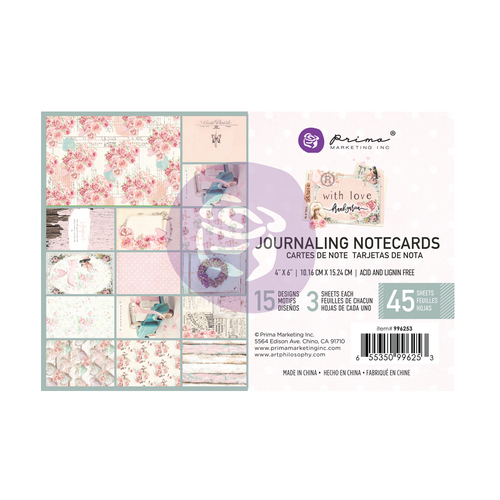 Prima With Love 4x6" Journaling Cards