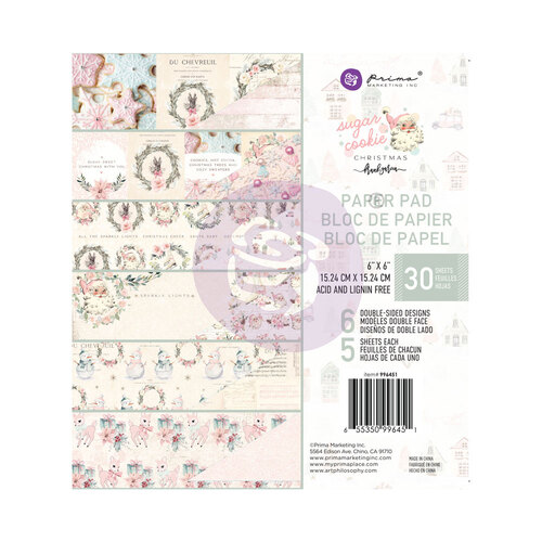 Prima Sugar Cookie Christmas 6" Paper Pad