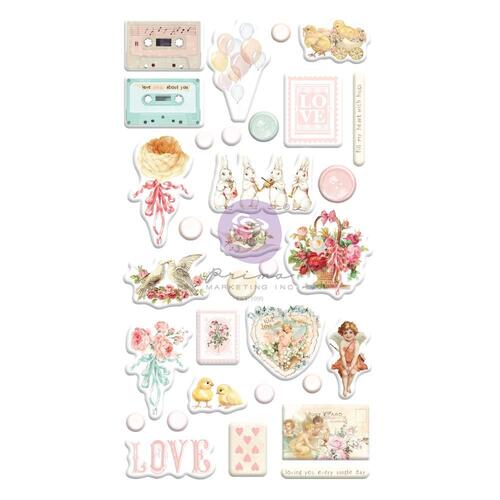 Prima Magic Love Puffy Stickers