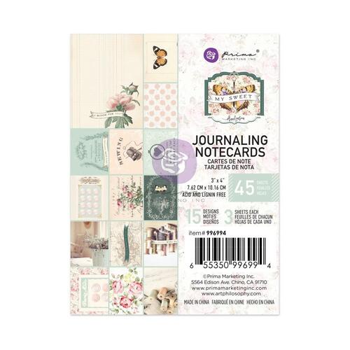 Prima My Sweet 3x4" Journaling Cards Pad