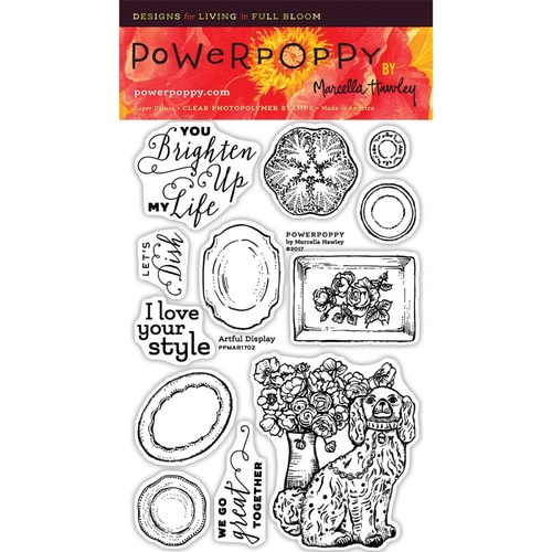 Power Poppy Clear Stamp 4x6" Artful Display