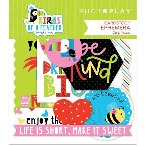 PhotoPlay Birds of a Feather Ephemera Cardstock Die-Cuts