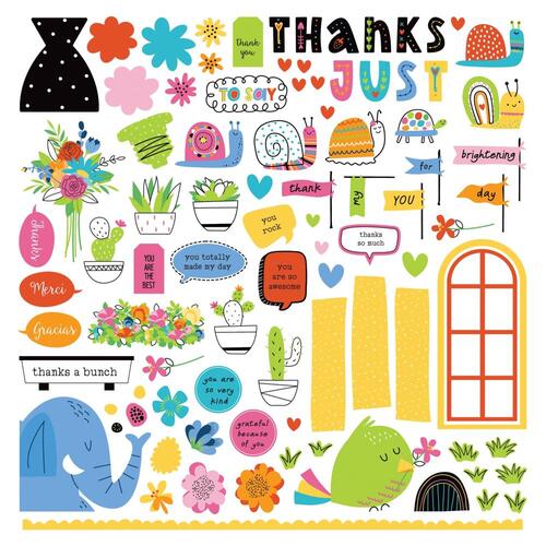 PhotoPlay Snail Mail Cardstock Stickers