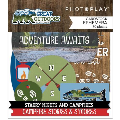 PhotoPlay The Great Outdoors Ephemera Cardstock Die-Cuts