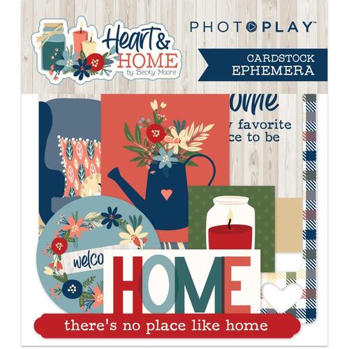 PhotoPlay Heart & Home Ephemera Cardstock Die-Cuts