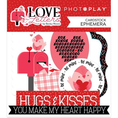 PhotoPlay Paper Love Letters Ephemers Cardstock Die-Cuts