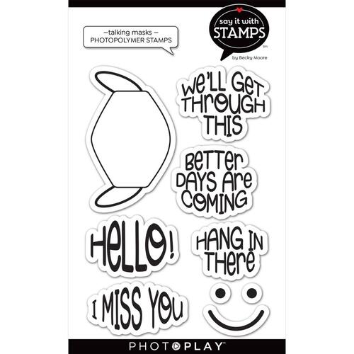 PhotoPlay Say It with Stamps Talking Masks Stamp