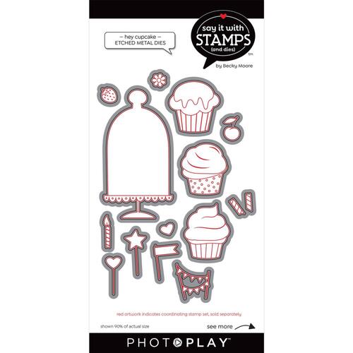 PhotoPlay Say It with Stamps Hey Cupcake Die