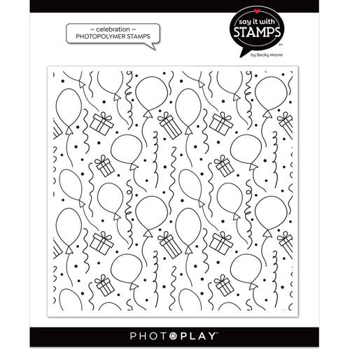 PhotoPlay Say It With Stamps Celebration Background Stamp